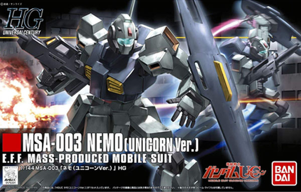 Gundam Gunpla HG 1/144 140 Nemo Unicorn Ver